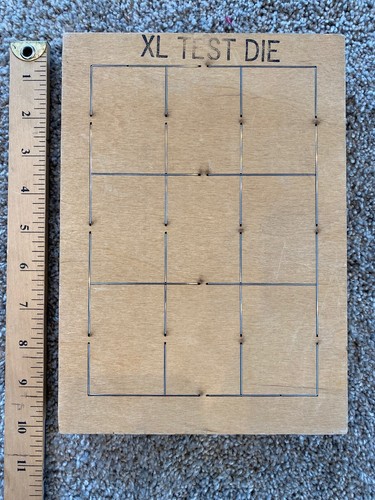 VTG ELLISON EDUCATIONAL WOOD DIE CUT (XL TEST DIE) FREE USA PRIORITY SHIP - Picture 1 of 5