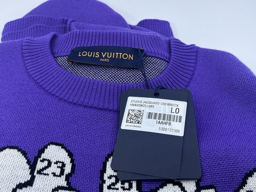 New Authentic Louis Vuitton Studio Jacquard Wool Sweater size Large - Picture 6 of 18