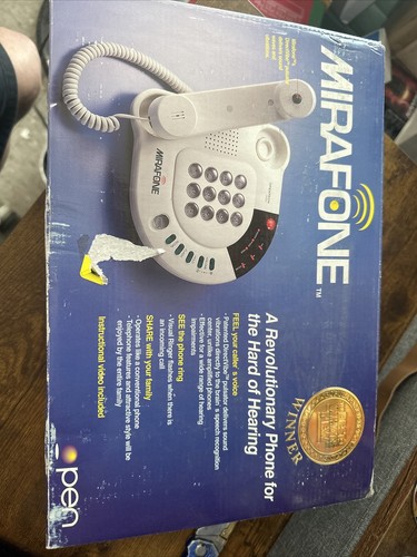 Teléfono revolucionario Mirafone para personas con problemas auditivos OP201 con cable de una sola línea - Imagen 5 de 6