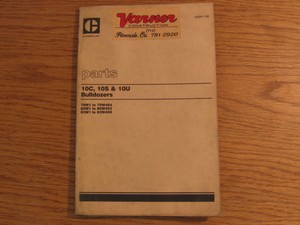 Caterpillar-10C-10S-10U-10-Bulldozer-Factory-Parts-Manual-SEBP1198-to-1982