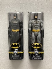 2-Batman Rebirth Action Figures Black & Grey Suit 12-Inch DC Comics  NEW