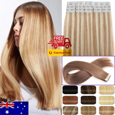 Double Side Tape In Human Hair Extensions High Quality 20 40 60pcs