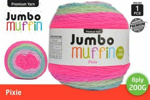 5x 100% 8 ply Knitting Yarn JUMBO Premium Acrylic Crochet Craft 200g Super Soft - Picture 17 of 27