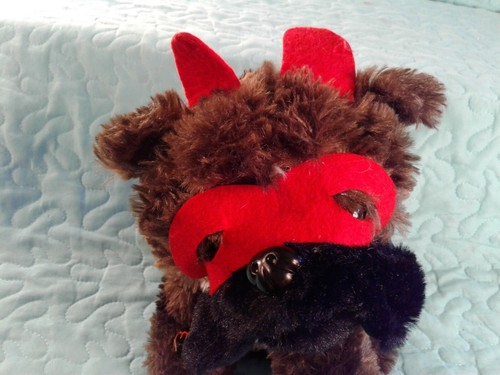 ANIMATED DOG PLUSH in Devil Costume Dances in a Circle to Music SOUND & MOTION - Picture 11 of 12