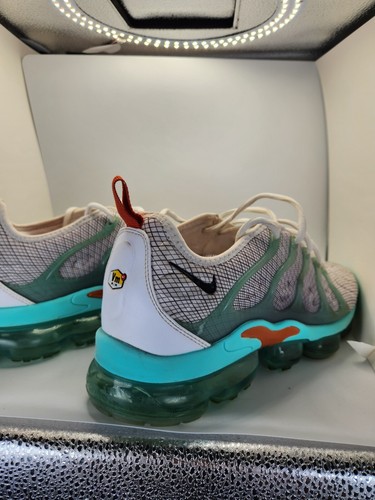 Nike Air Vapormax Plus White Black Aurora Green 924453-107 Mens Size 10 - Picture 5 of 10