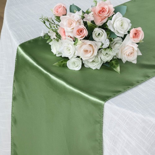 Tischläufer Salbeigrün Satin - Bild 2 von 2