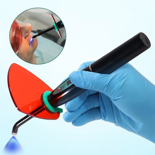 Dental LED Curing Light Lamp Cordless Resin Cure 5W 2000MW LA400 black/ white US - Picture 3 of 41