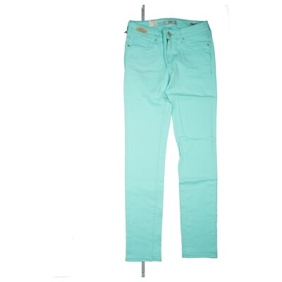 MAVI Sophie Womens Jeans Trousers Slim Skinny Stretch Mid Rise W28 L32 Mint Green NEW