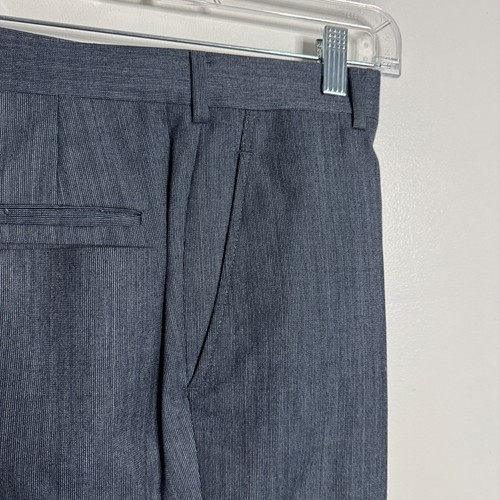 Austin Reed Men's 40L Blue Wool Two-Piece Suit 32W Pants Solid Great Gatsby Vtg - Picture 5 of 13