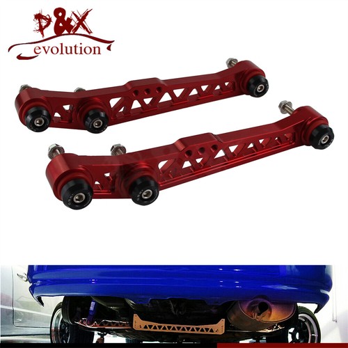 Red Lower Suspension Control Arm Kit for Honda Del Sol 93-97 Civic Acura - Picture 1 of 9