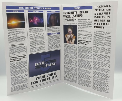 Babylon 5: FCD EVENTS UNIVERSE TODAY & IMAGE, SFX 27 (JULI 1997) - Bild 9 von 11