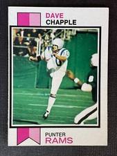 Dave Chapple 1973 Topps Rookie Football Card #190 - Los Angles Rams Punter