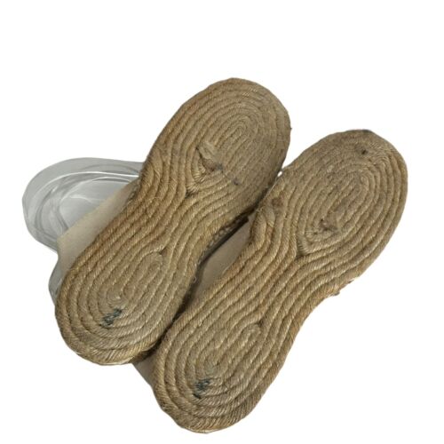 Diego’s Handmade In Spain Women’s Beige Stitched espadrille Flat Shoes Size 10 - Picture 4 of 9