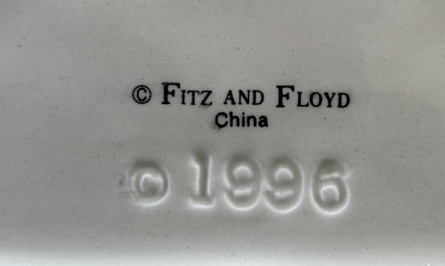 Fitz & Floyd Snowy Woods piatto ovale servizio natalizio - Foto 10 di 11