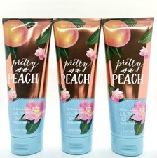 3-PACK BATH & BODY WORKS PRETTY AS A PEACH  ULTRA SHEA BODY CREAM 8 FL OZ EACH