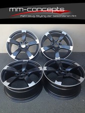 18 Zoll DBV Torino Felgen 8x18 ET30 5x112 Alufelgen Schwarz ABE für Audi Rotor
