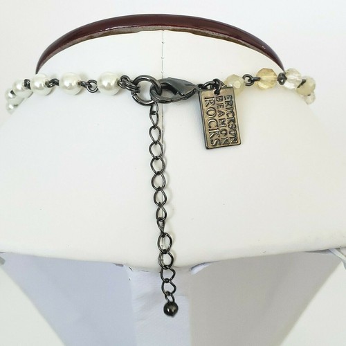 Erickson Beamon Rocks Halskette Einfassung Set facettierte Perlen Nachahmung Perlen 16" - Bild 8 von 9