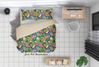 3D Tropical Floral Leaves Quilt Cover Set Bedding Set Duvet Cover Pillowcases 3
