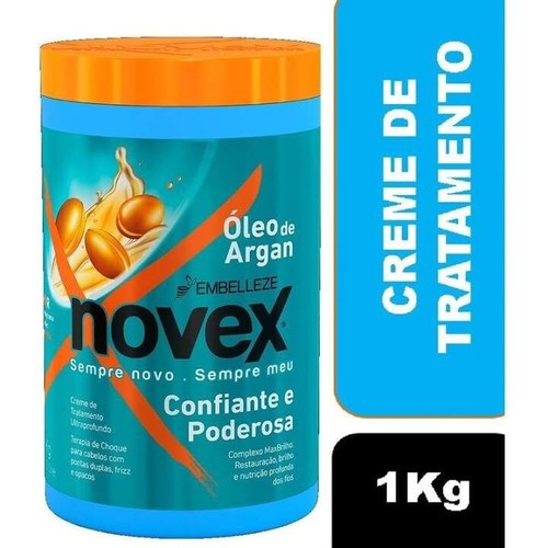 Mascarilla capilar acondicionadora profunda Novex Argan Oil 1 kg hidratación ... - Imagen 3 de 9