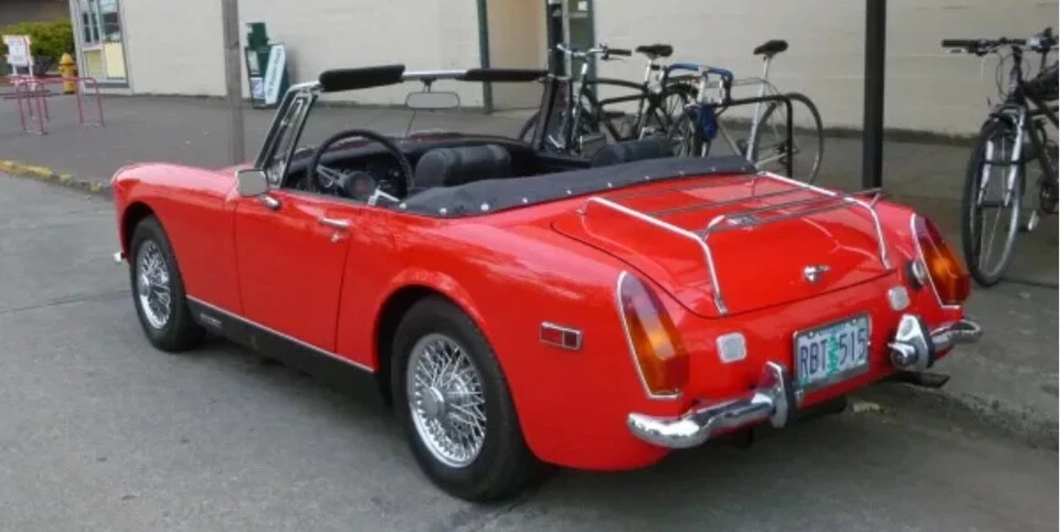 62-79 AUSTIN HEALEY SPRITE MG TAPA MALETERO ENANO CON MANGO 1962-1979 OEM Foto 2 de 4