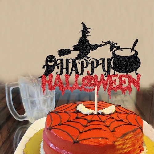 Halloween Cake Topper - Witch Themed Cake Decorations for Boys & Girls Birthdays - Picture 4 of 7