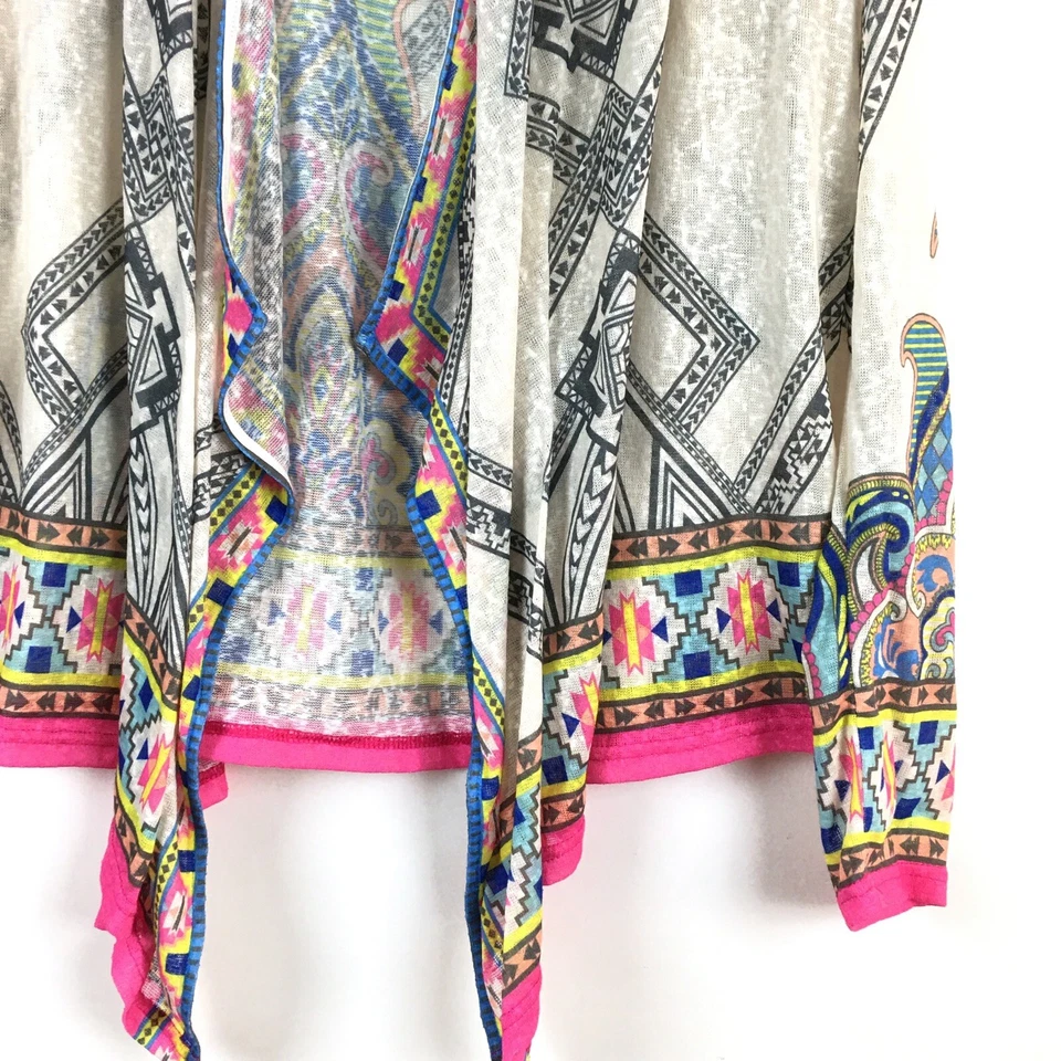 Cardigã feminino Chelsea violeta suéter grande aberto manga longa leve  - Imagem 4 de 4