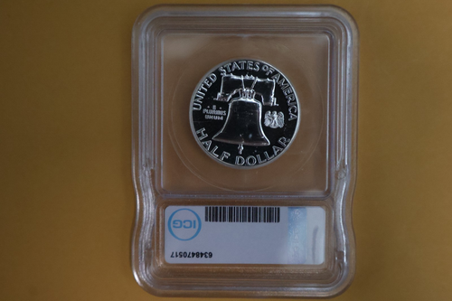 Franklin 50C Proof ICG PR66 1962 - Imagen 3 de 4
