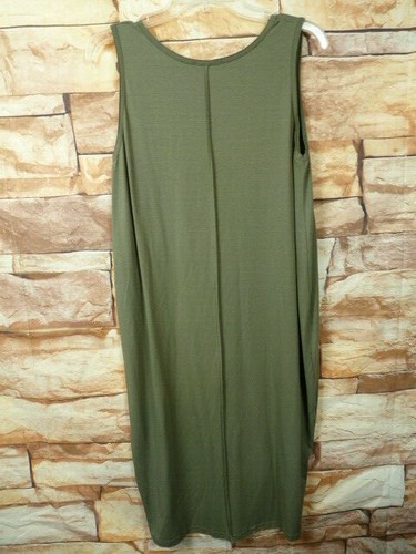 *Yazz  Dress.Green Sleeveless One Size  Made in E.C Viscose - Picture 5 of 7
