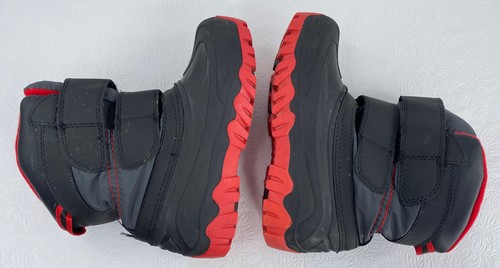 Botas para niño talla 13 negras rojas azules termolita gancho y cierre de bucle de gato y jack - Imagen 8 de 12