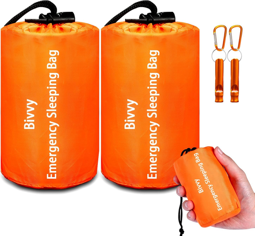 Emergency Sleeping Bag Survival Bag, Portable Waterproof Thermal Bivy Sacks Tac - Picture 12 of 12