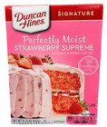 Duncan Hines Signature Perfectly Moist Strawberry Supreme Cake Mix 15.25 oz
