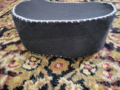 NEW Pottery Barn Kid Halloween KITTY CAT FELT TREAT TOTE bag fabric basket BLACK - Picture 3 of 4