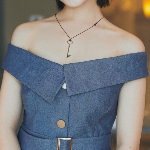 Torque Clavicle Chain Key Teen Korean Style Necklace Necklace Women - Picture 11 of 11