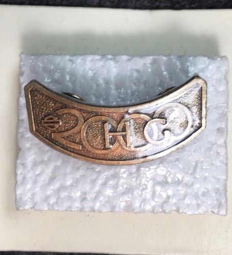 Vintage NOS 2000 HOG Harley Davidson Rocker Patch And Membership Pin Banner - Picture 2 of 3