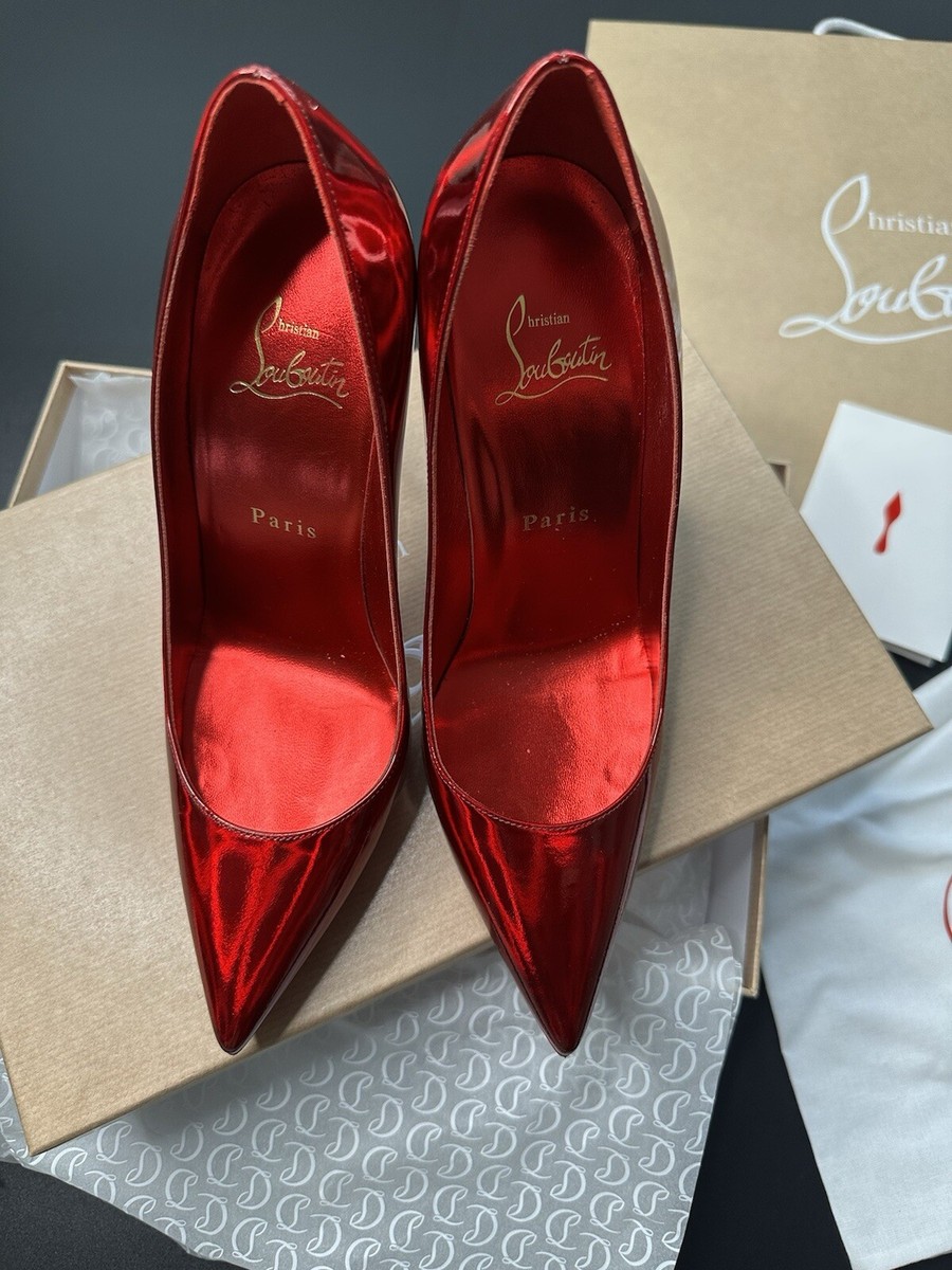 Christian Louboutin SO KATE 120 Psychic Patent Leather Pumps