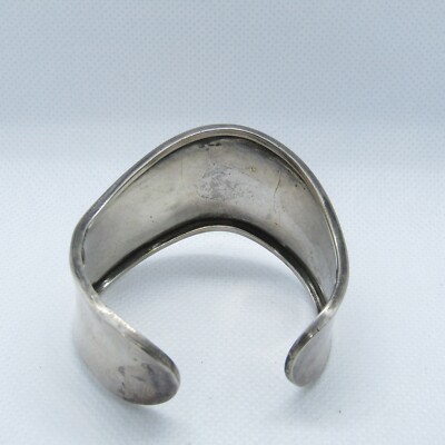 Beautiful TS-102 Sterling Silver 925 Thick to Thin Wave Cuff