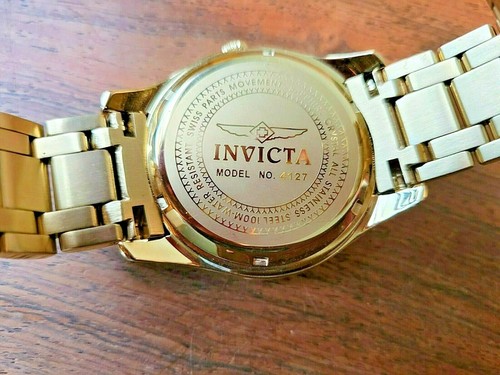 Reloj impermeable para hombre Invicta #4127 cristal zafiro acero inoxidable con caja - Imagen 7 de 9