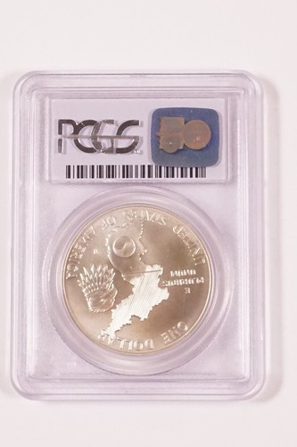 USA 1991D KOREAN WAR MEMORIAL Silver Dollar Coin Certified by PCGS !! #mo-540 - Picture 2 of 5