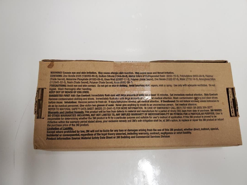 3M FIRE BARRIER PUTTY PAD 4" X 8" X 3/32" BOX OF 10 - Picture 2 of 4
