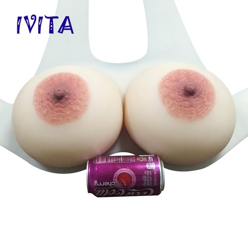 FF Cup Crossdresser Brüste Große Ovale Areola Silikonbrüste CD Gefälschte Brüste - Picture 10 of 10