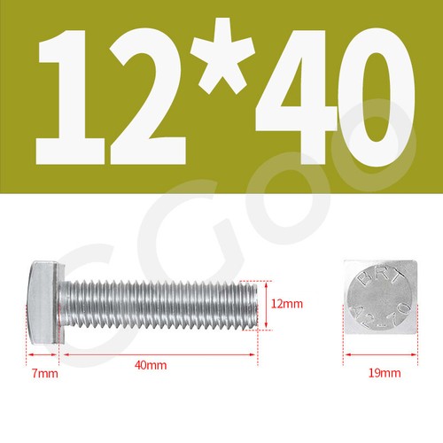 M4 M5 M6 M8 M10 M12 SQUARE HEAD MACHINE BOLTS / SCREWS G304 STAINLESS STEEL - Picture 62 of 70