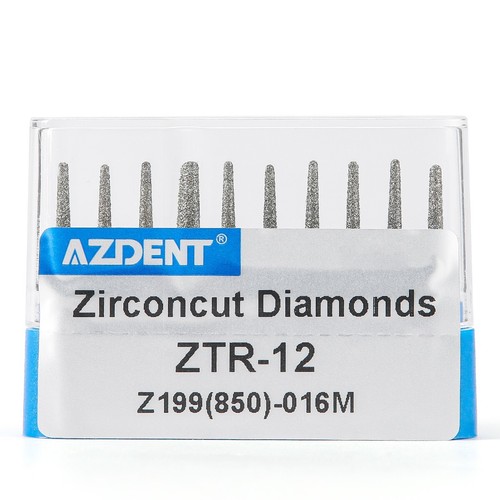10pcs Dental Diamond Burs Cutting Zirconia Ceramic Round FG Medium High Speed UK - 第 101/137 張圖片