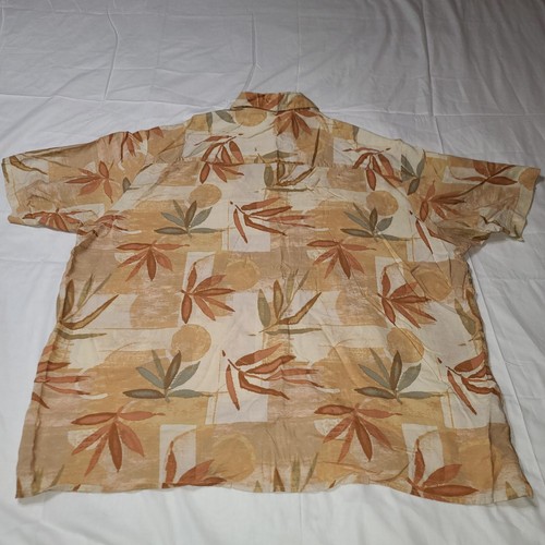 Natural Issue hawaiianisches Hemd Knopfleiste Herren Größe XL Pfirsichtopf Fernblatt - Bild 11 von 16