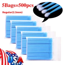 Micro Brushes Applicators Microbrush Dental Eye Regular 2.5mm Blue 100pcs/bag