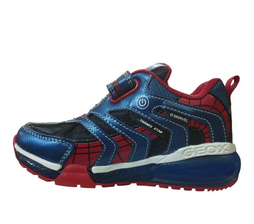 SCARPE GEOX BAMBINO BIMBO MODELLO BAYONIC SPIDERMAN LUCI ON -OFF - Foto 2 di 5