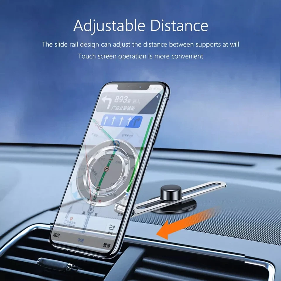 Universal Magnetic 360° Rotating Car Mobile Phone Mount Dashboard Strong Holder - Image 3 of 4