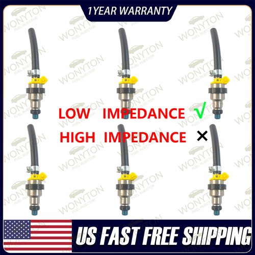 Set of 6 Fuel Injectors FJ707 For Nissan 280Z, ZX, 2.8L NON TURBO 1975-1983