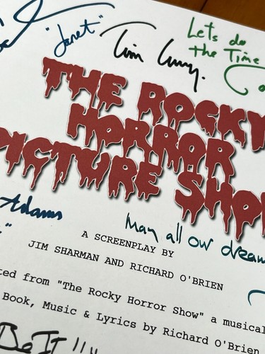 The Rocky Horror Picture Show Script Signed- Autograph Reprints- Tim Curry - Picture 2 of 8