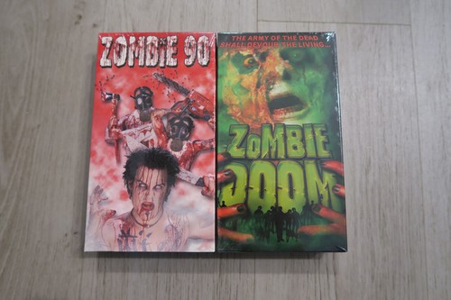 ZOMBIE '90: EXTREME PESTILENCE and  ZOMBIE DOOM  VHS Shock O Rama Brand New - Picture 2 of 6