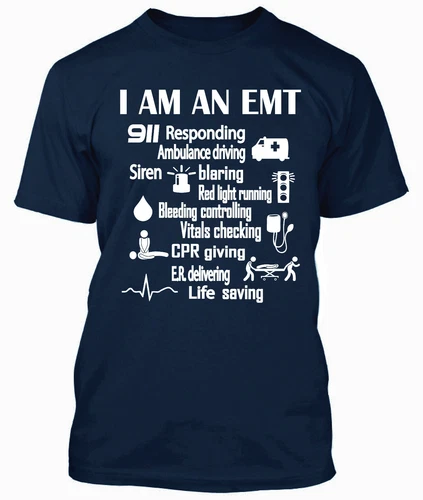 Emergency Medical Technician Shirt EMT EMS First Responders